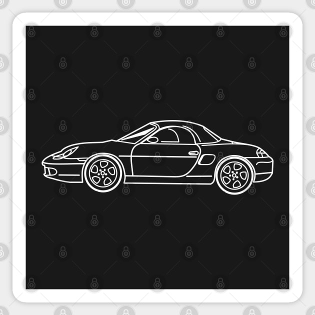 Porsche 986 boxster Sticker by Aurealis